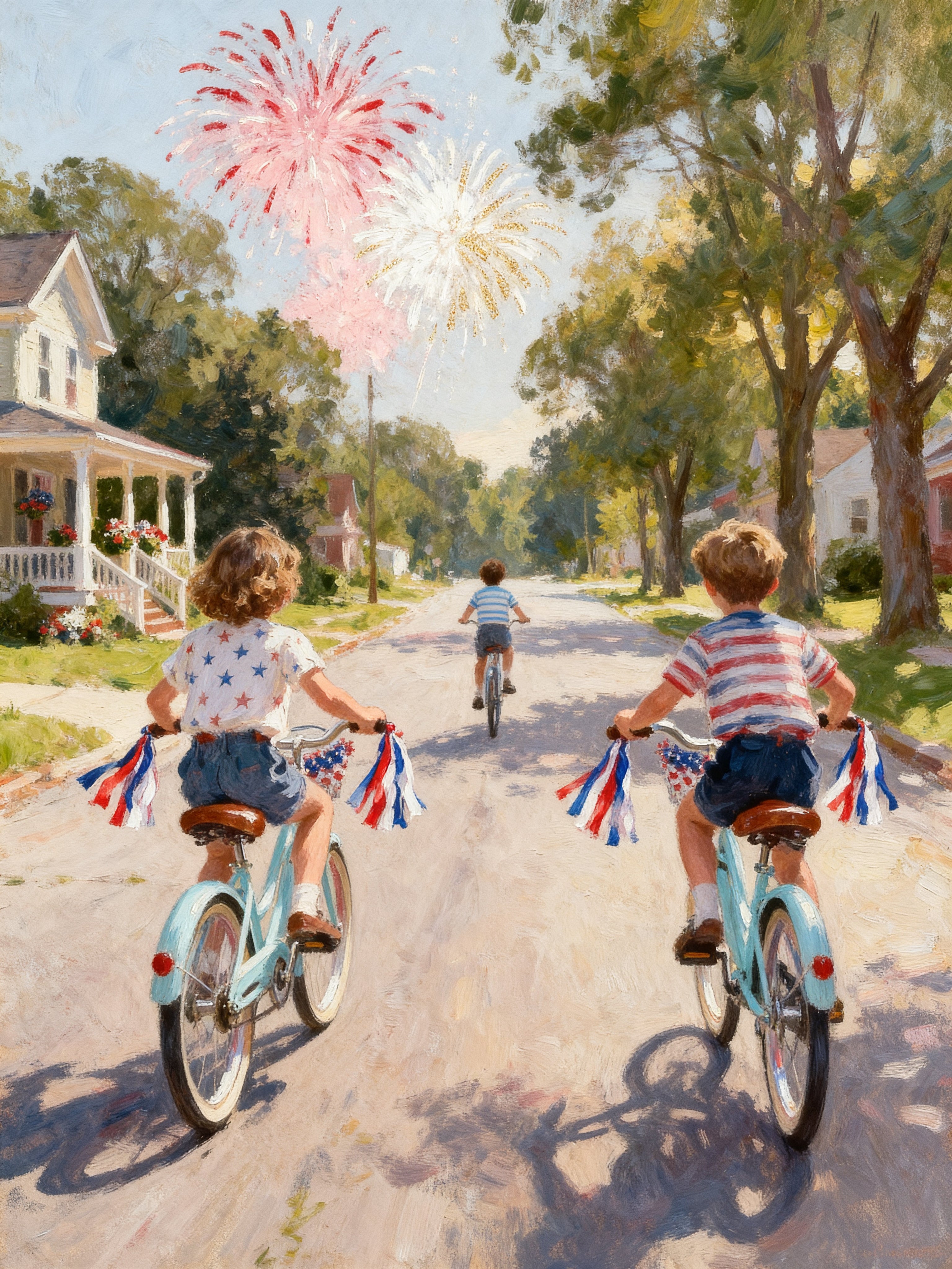 Fireworks at the End of the Street