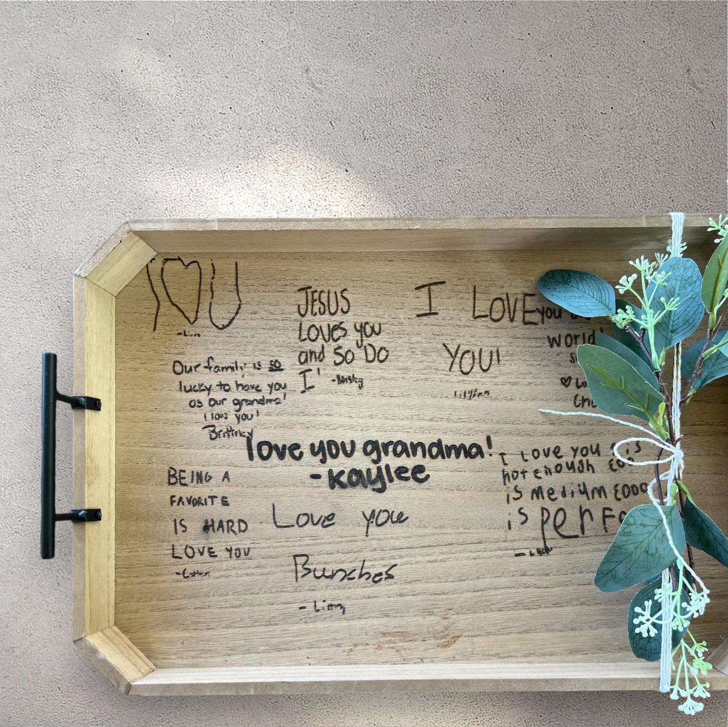 Custom Handwriting Serving Tray