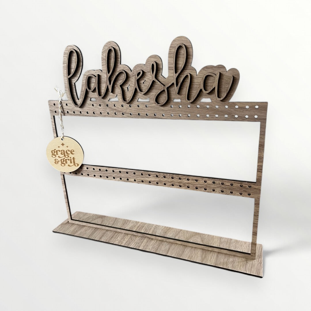 Custom Name Earring Holder