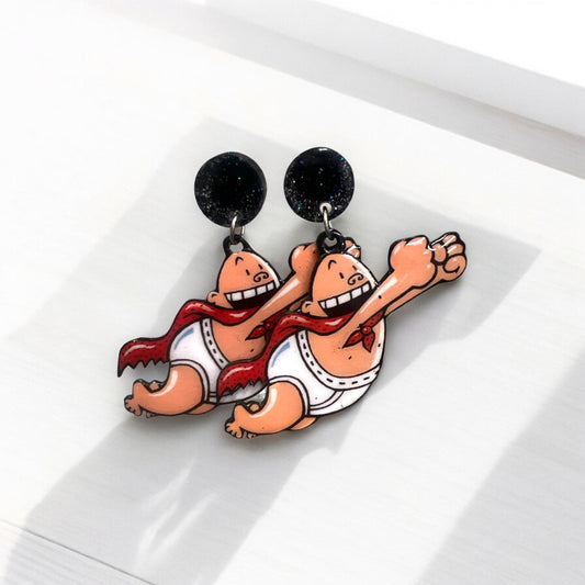 Captain Underpants Earrings