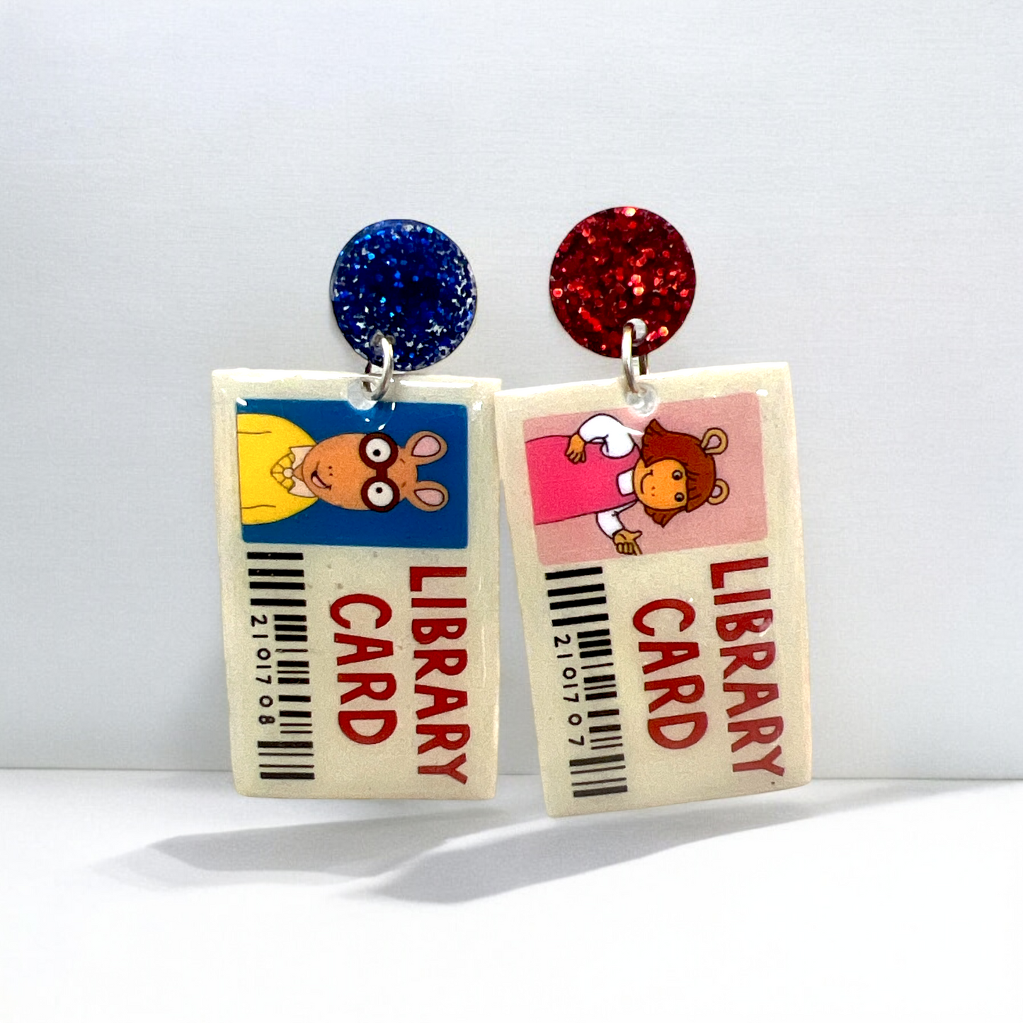 Library Card Earrings