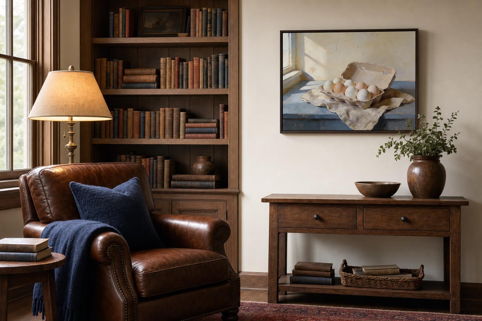Farmhouse Eggs framed room mockup 3