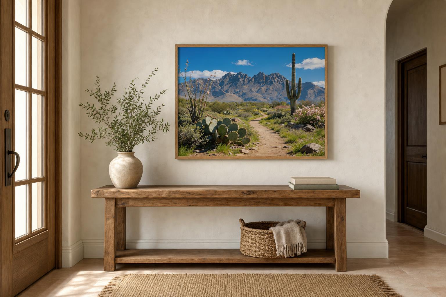 Four Peaks Before Sundown framed room mockup 3