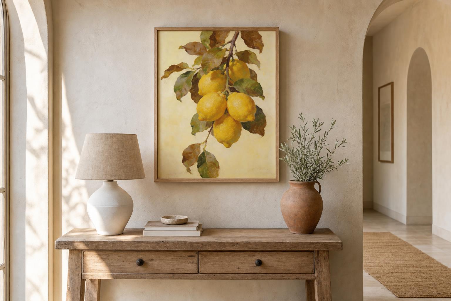 Bright Lemons framed room mockup 3