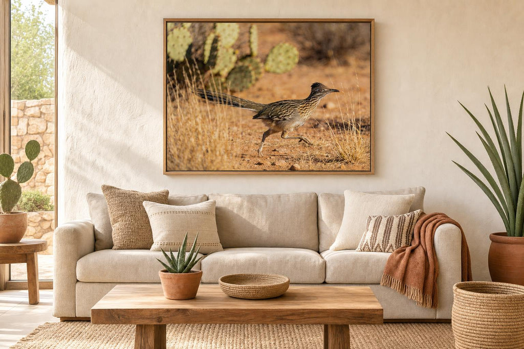 Messenger of the Sonoran Morning framed room mockup 1