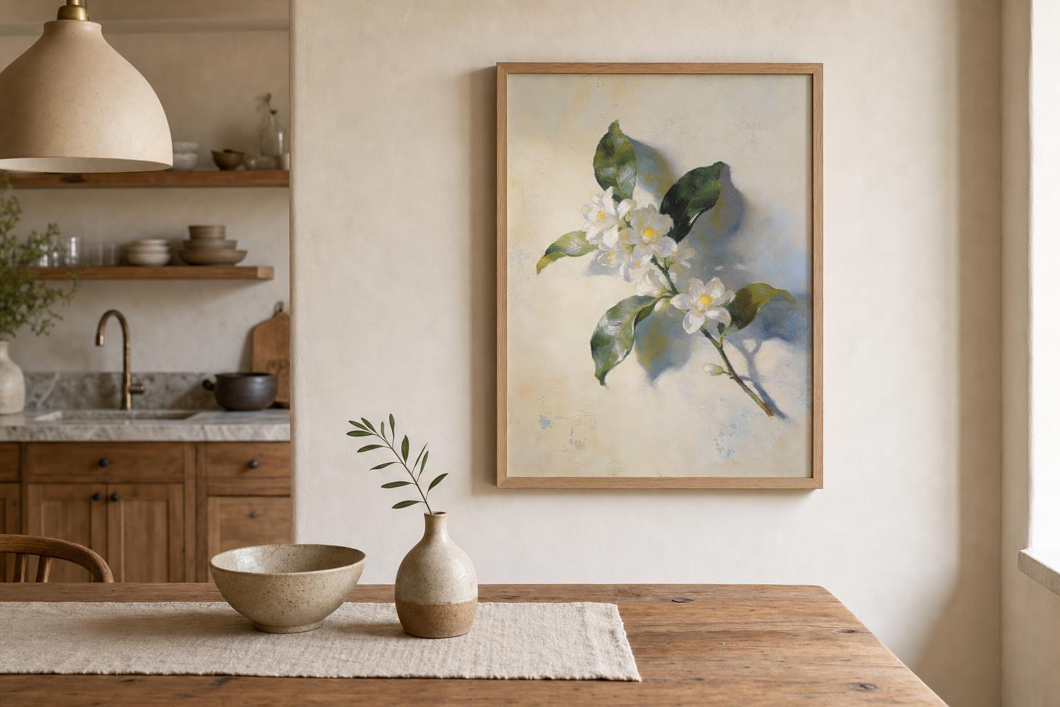 Citrus Bloom framed room mockup 3