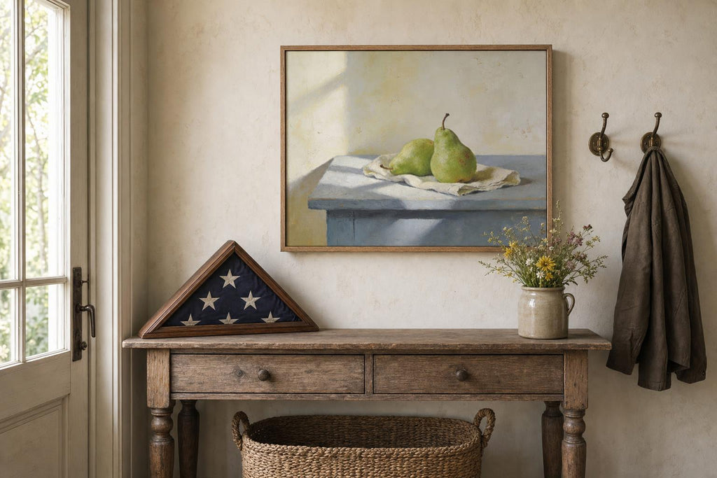 Pear Study framed room mockup 2