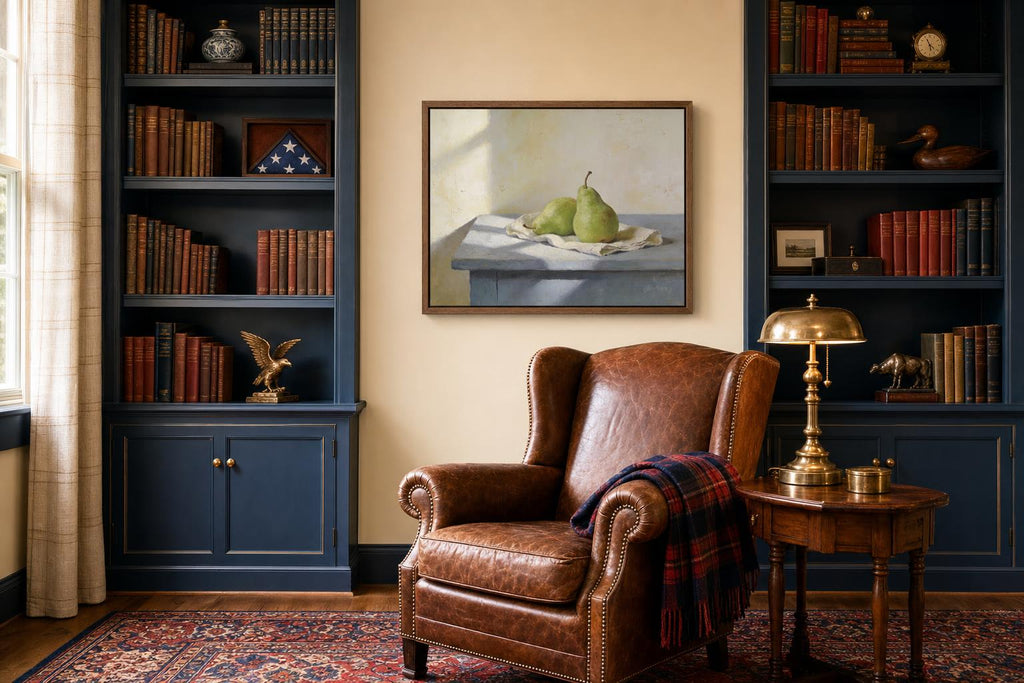 Pear Study framed room mockup 3
