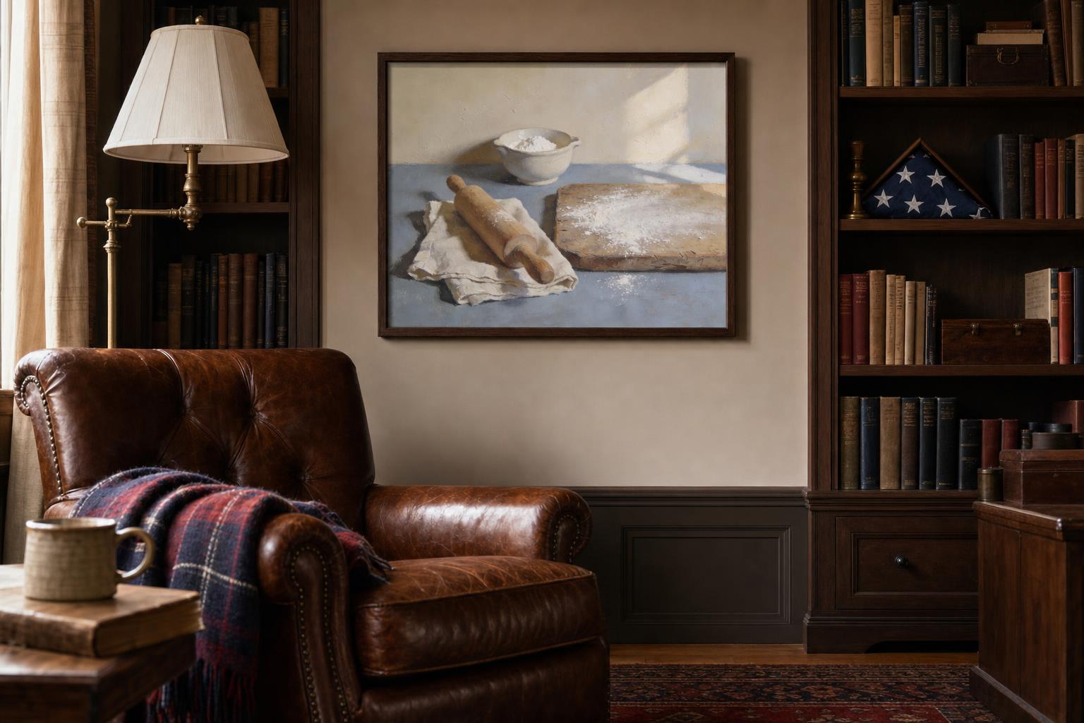 Baker's Counter framed room mockup 3