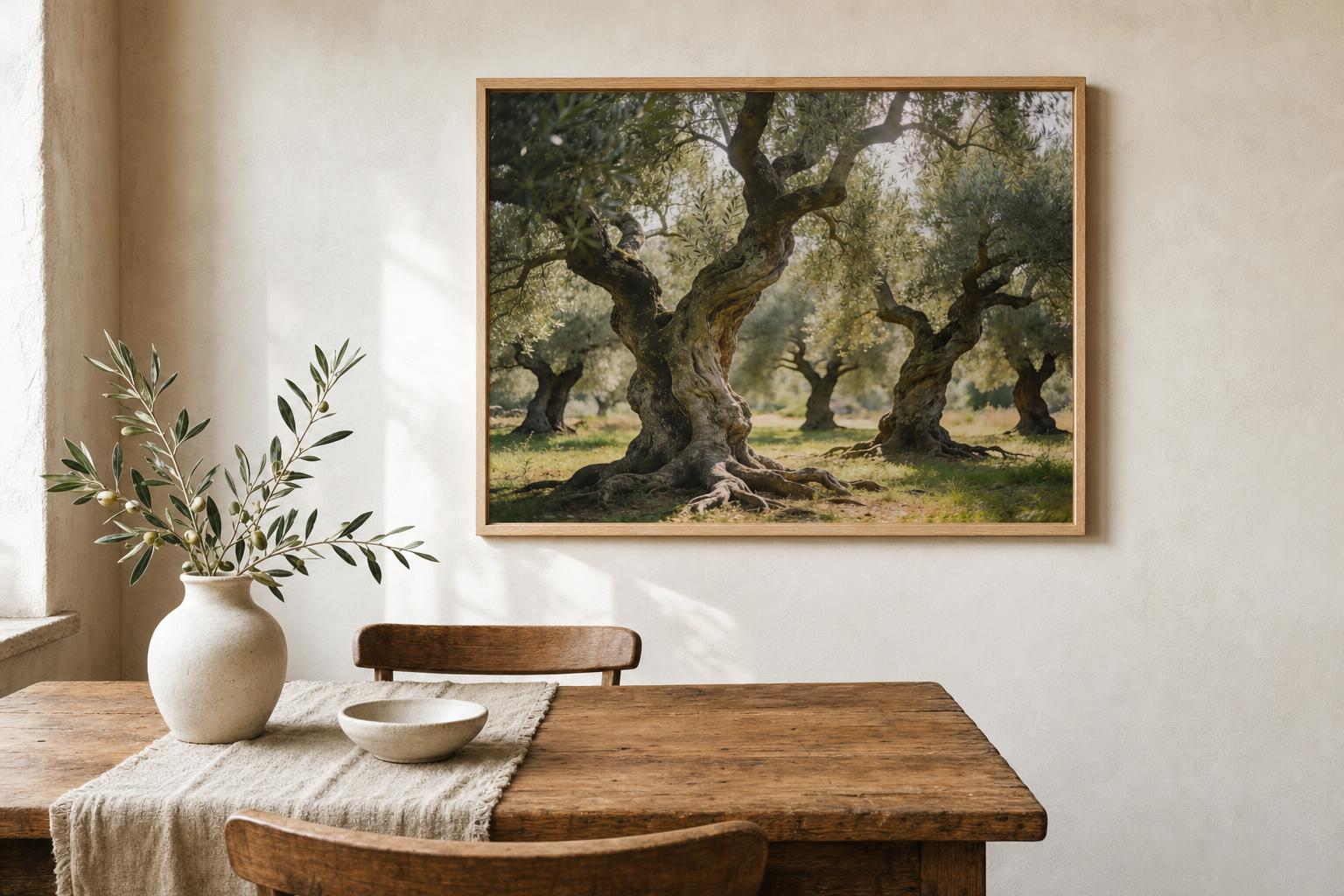 Roots of Peace framed room mockup 1