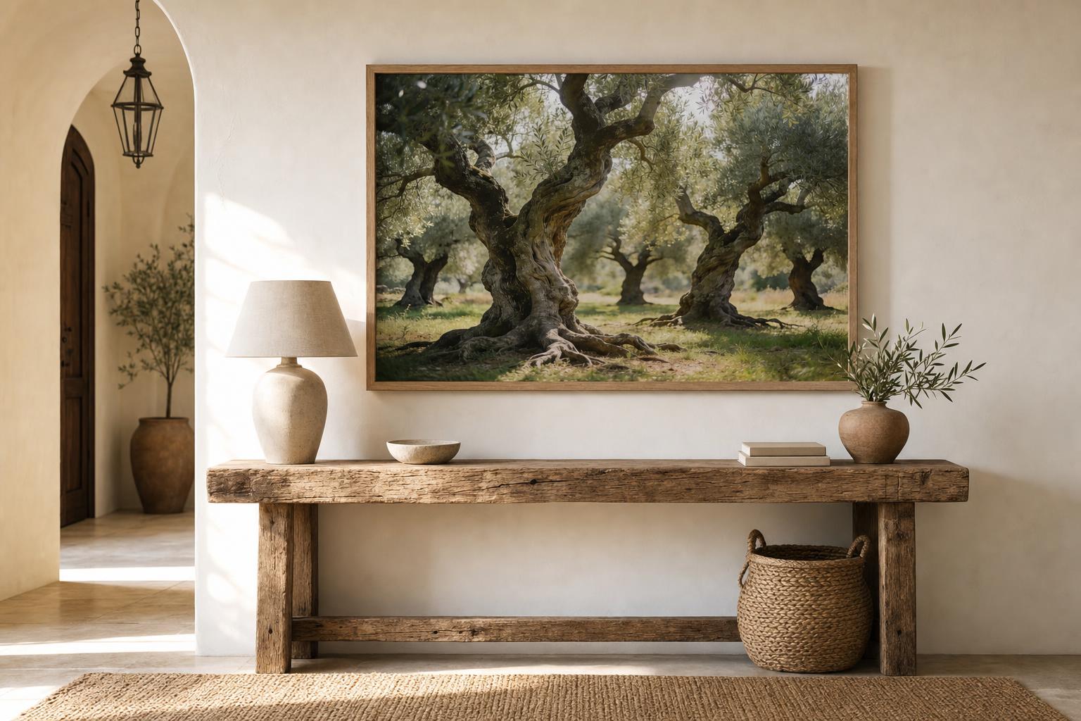 Roots of Peace framed room mockup 3