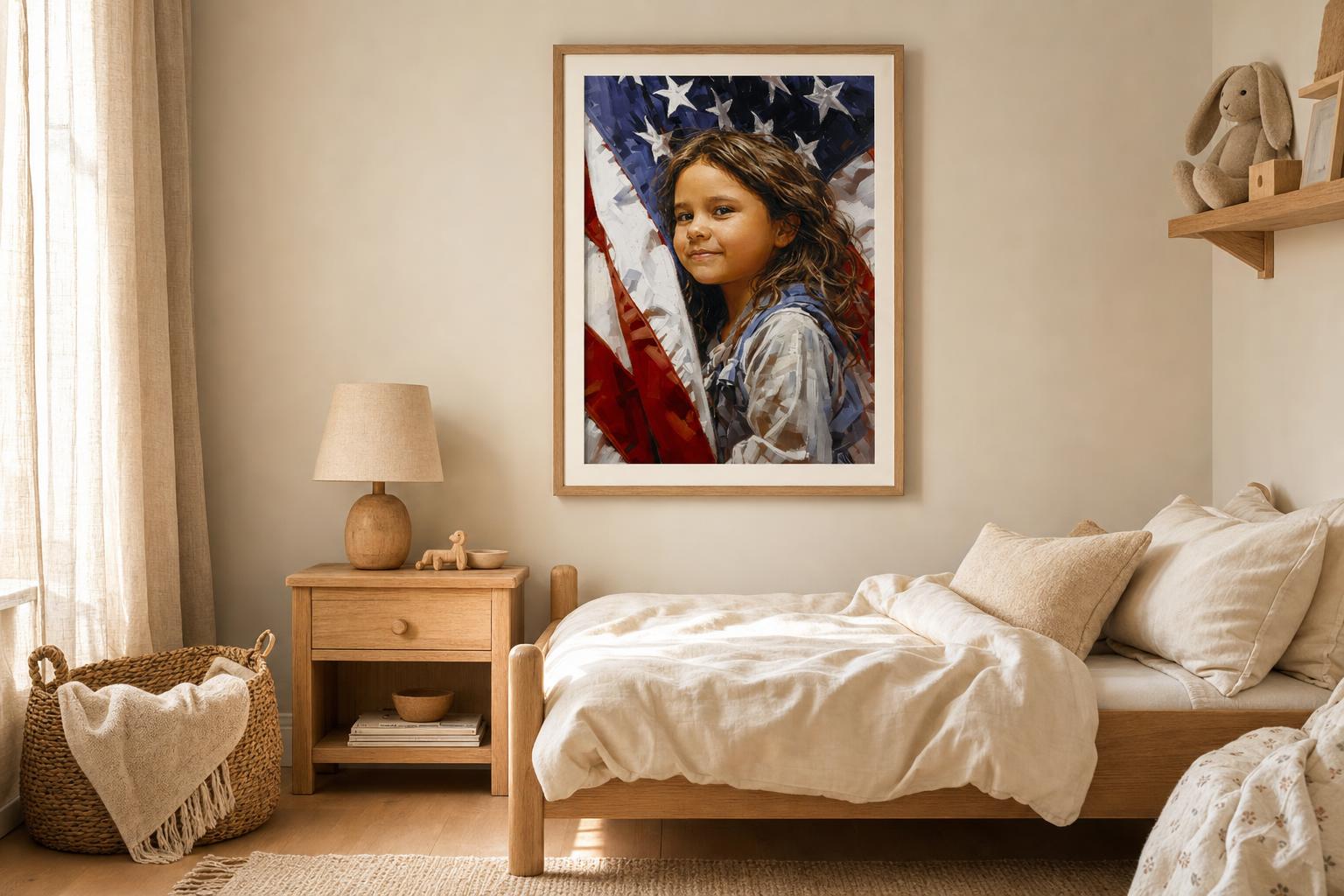 Stars Beside Her Shoulder framed room mockup 1
