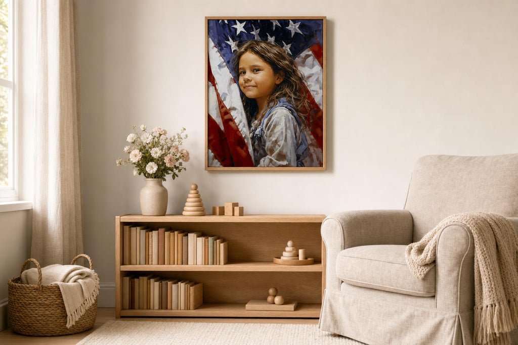 Stars Beside Her Shoulder framed room mockup 2