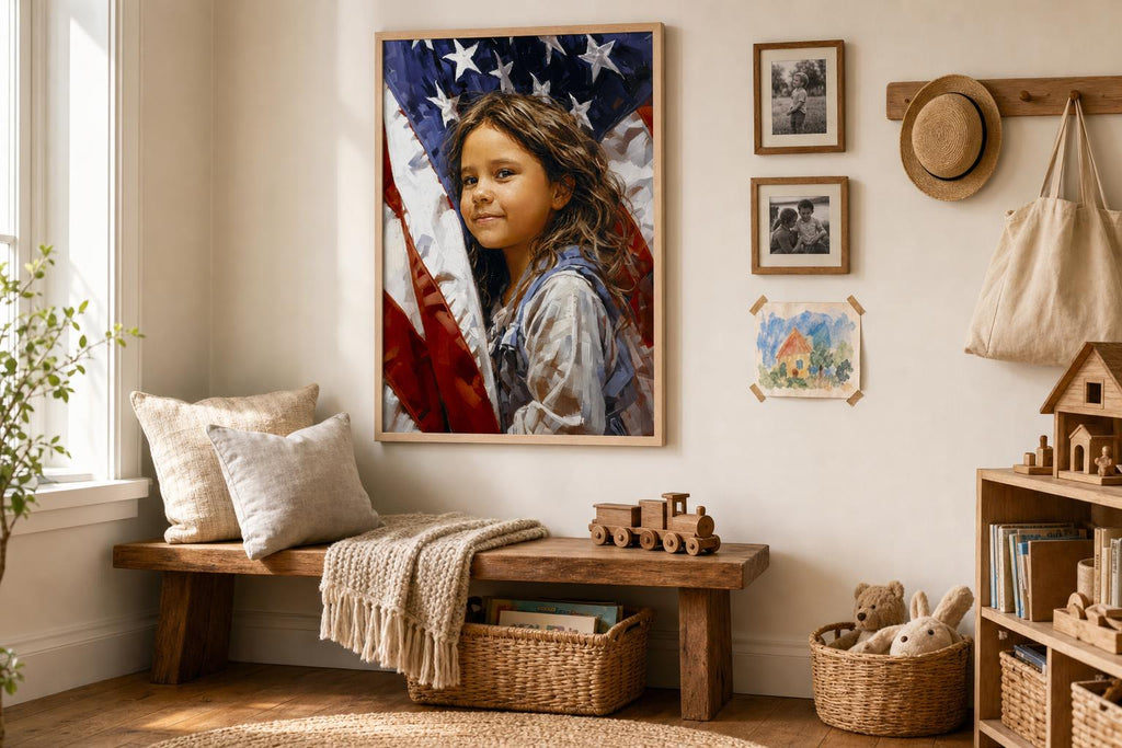 Stars Beside Her Shoulder framed room mockup 3