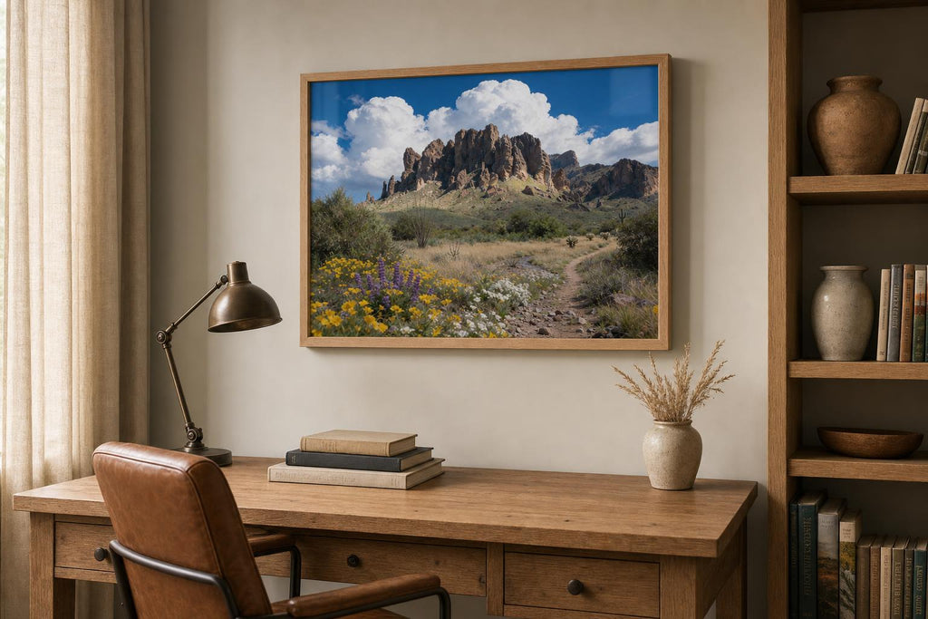 Superstition Springlight framed room mockup 2
