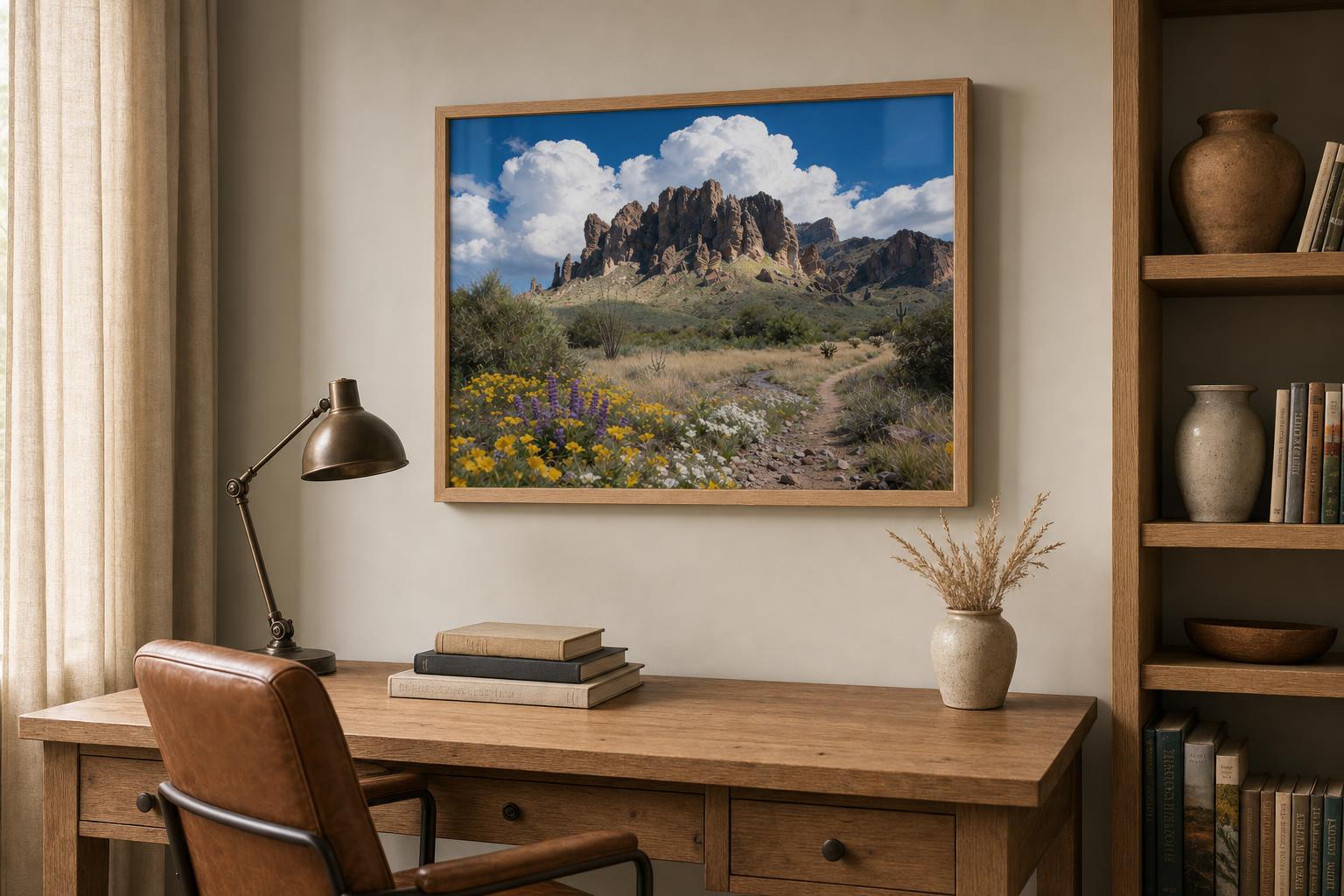 Superstition Springlight framed room mockup 2