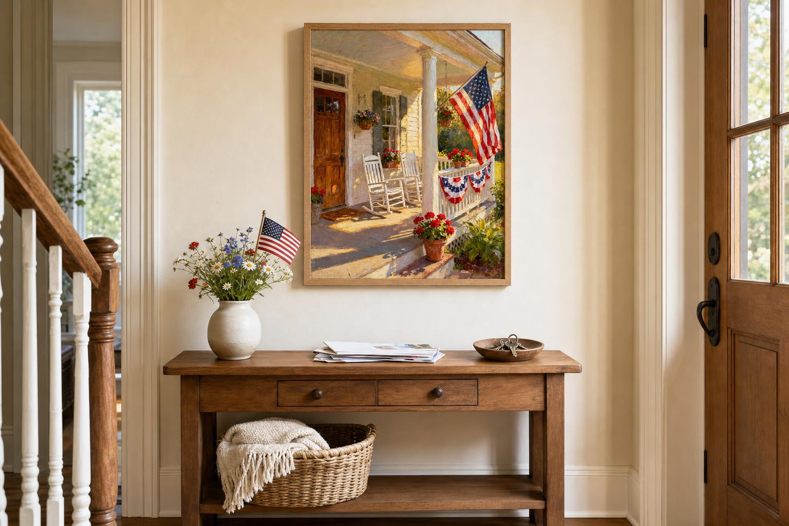 The Porch Was Ready for July I framed room mockup 1