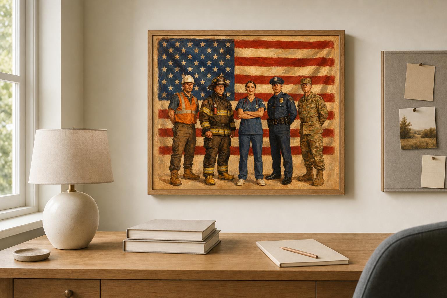Those Who Stand Watch framed room mockup 1