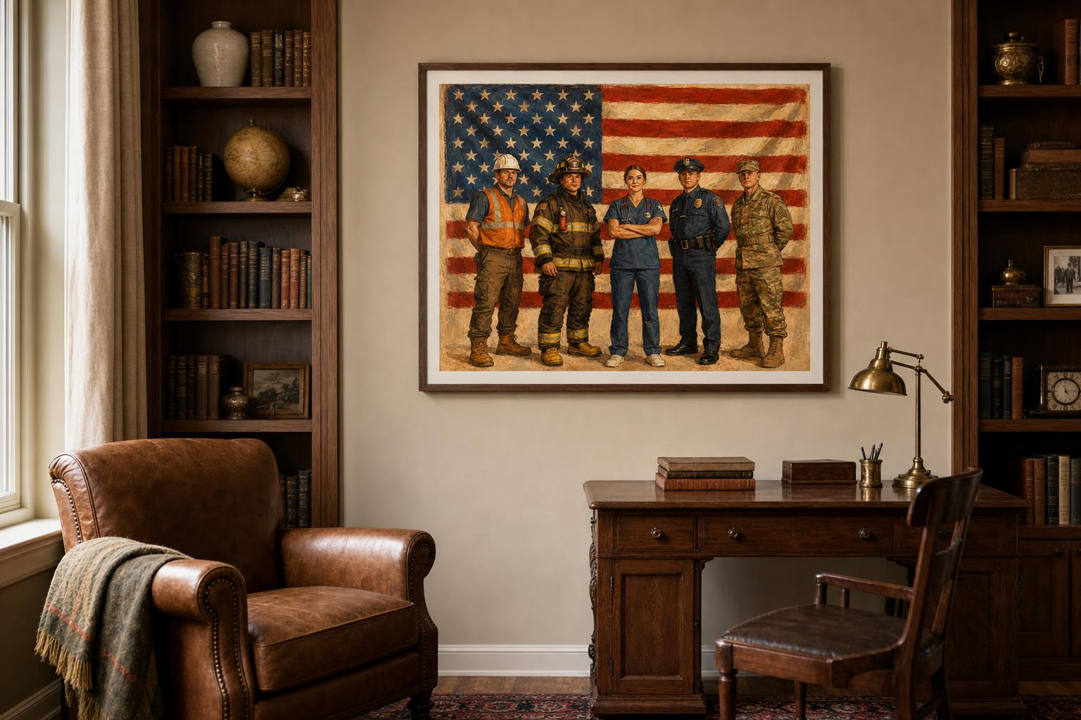Those Who Stand Watch framed room mockup 2