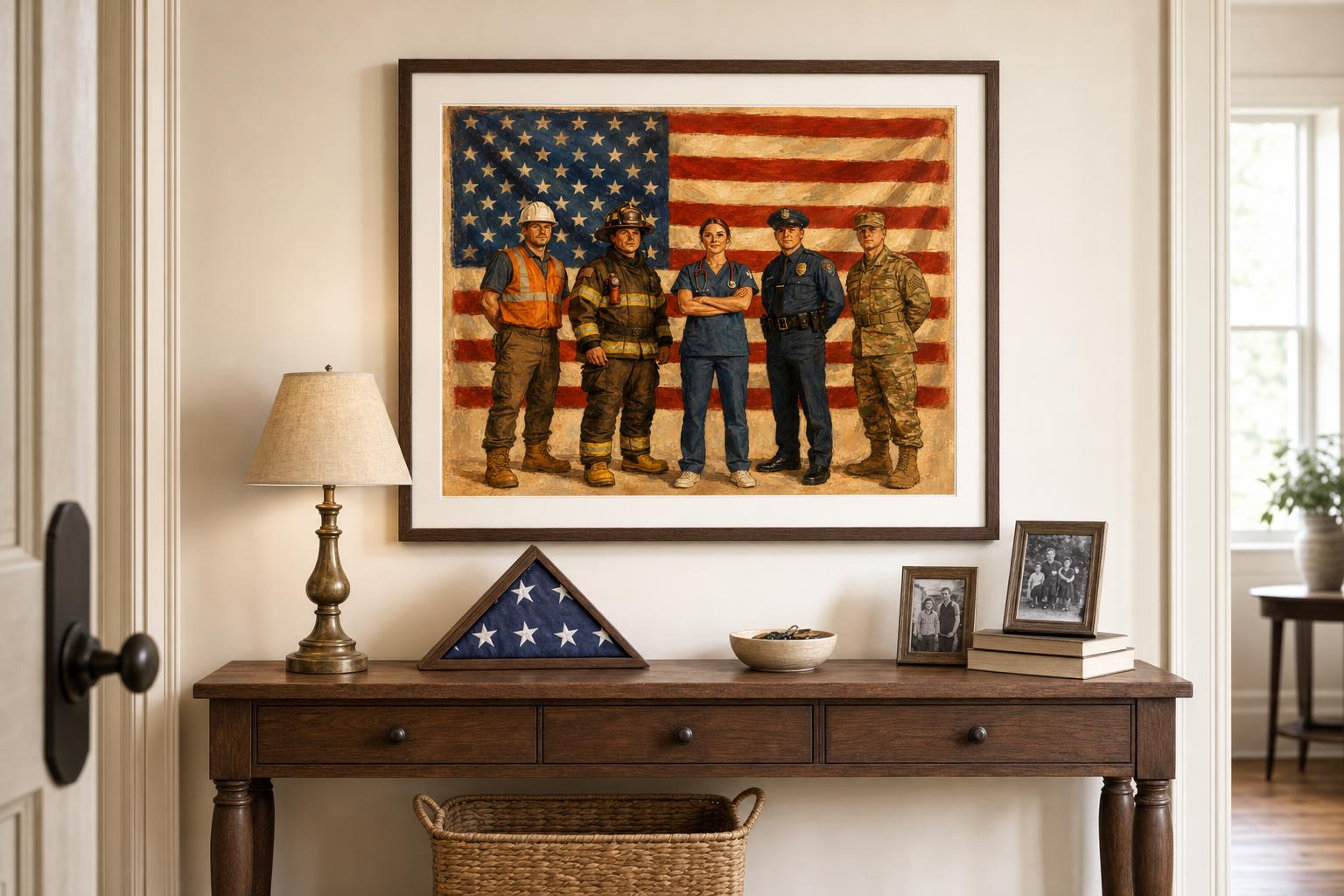 Those Who Stand Watch framed room mockup 3